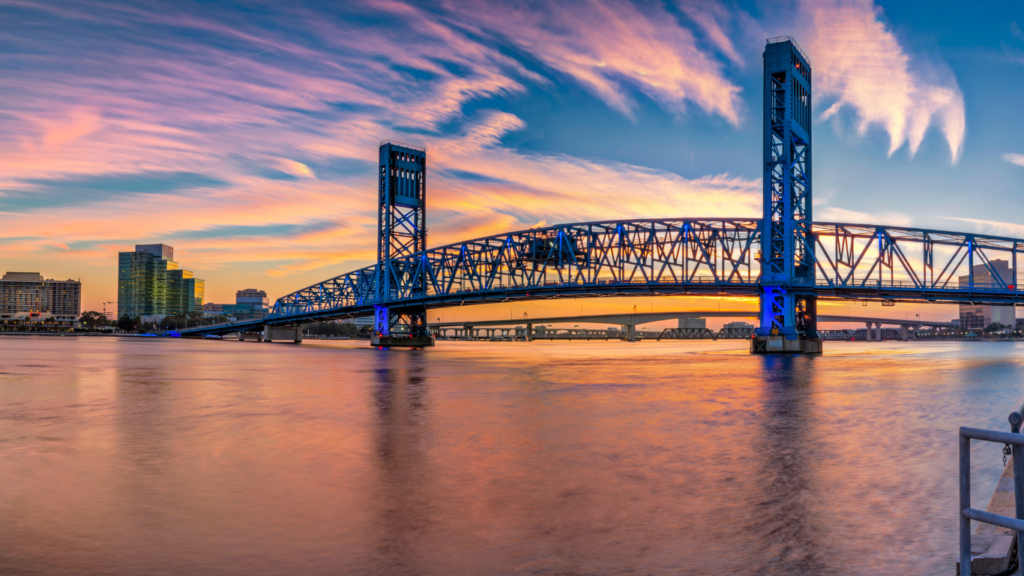 Jacksonville Matthews Bridge Sunset